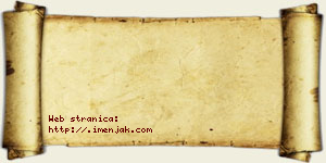 Avram Debeljak vizit kartica